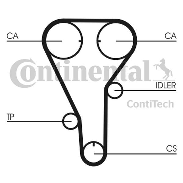 Pasek rozrządu Mazda 626 2,0 91-96 ContiTech CT787