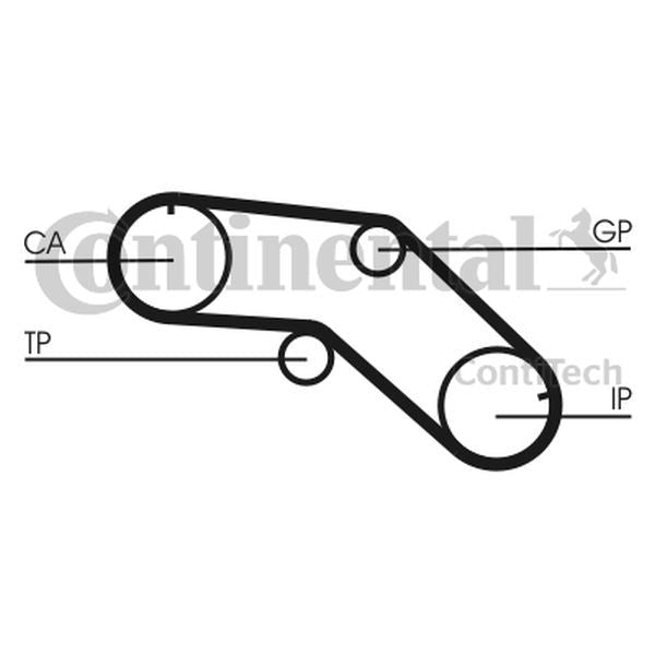 Pasek pompy wtryskowej Nissan ALMERA 2,0D 95- ContiTech CT1005