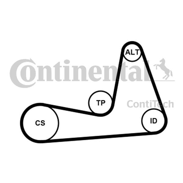 ZESTAW PASKA WIELOROWK. RENAULT 1,5DCI 1,4/1,6 16V ContiTech 6PK1130K1