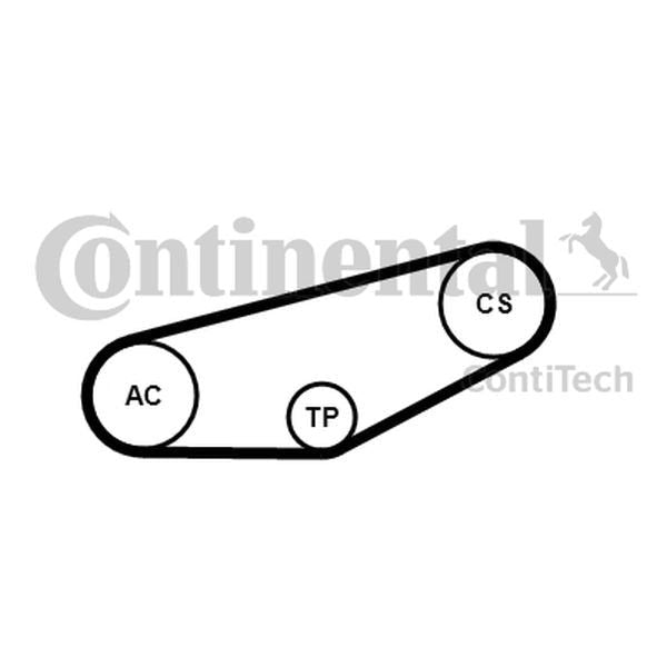 ZESTAW PASKA WIELOROWK. VW 1,8/1,9TDI ContiTech 4PK855K1