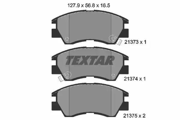 Klocki hamulcowe przód Mitsubishi L300 86- Textar 2137301