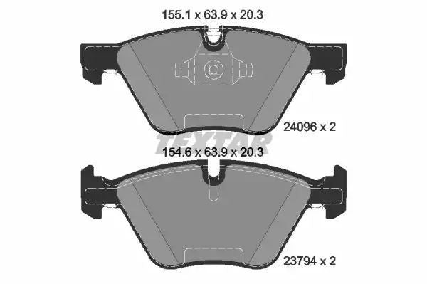 Klocki hamulcowe przód BMW E87 05- Textar 2409681