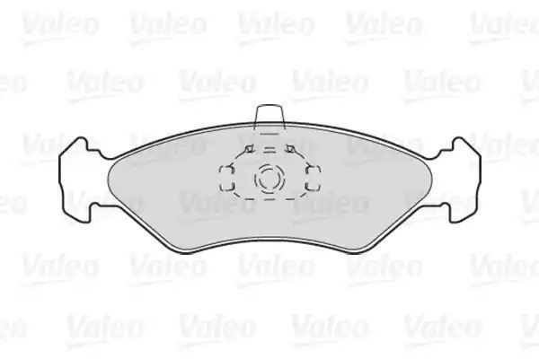 Klocki hamulcowe przód Mazda 121 96-03 bez czujnika Valeo 301043