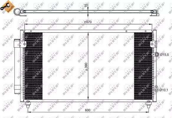 SKRAPLACZ KLIMATYZACJI LEXUS GS 97- NRF 350072