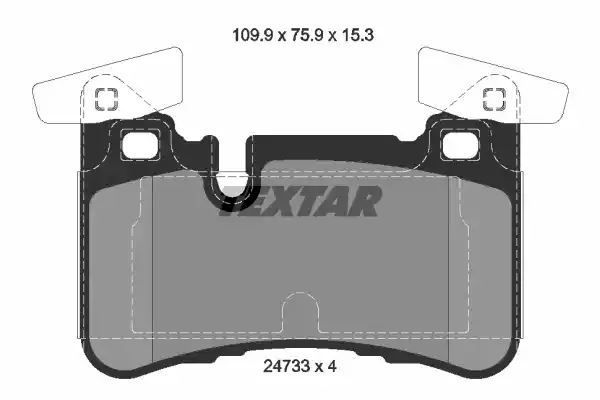 Klocki hamulcowe tył Mercedes CLS C218 W212 AMG 08- Textar 2473301