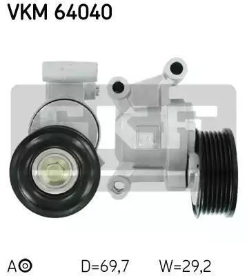 Napinacz paska wielorowkowego Mazda 3 5 1,8 2,0 03- SKF VKM64040