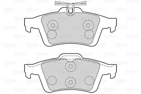 Klocki hamulcowe tył Ford FOCUS 1,4-2,5 03-12 Valeo 301019