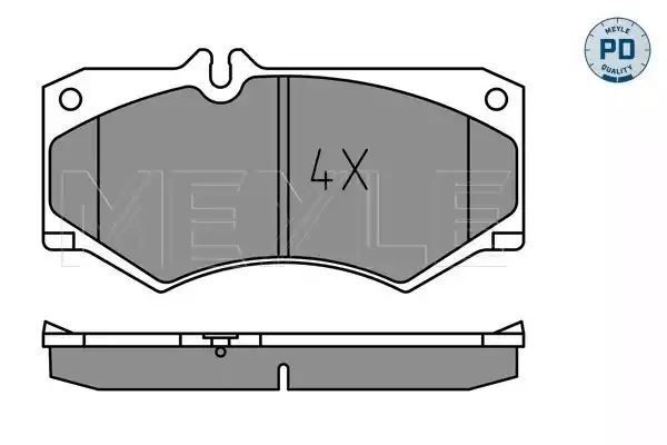 KLOCKI HAMULCOWE PRZÓD MERCEDES KLASA G W460 W461/W463 MEYLE 0252078418/PD