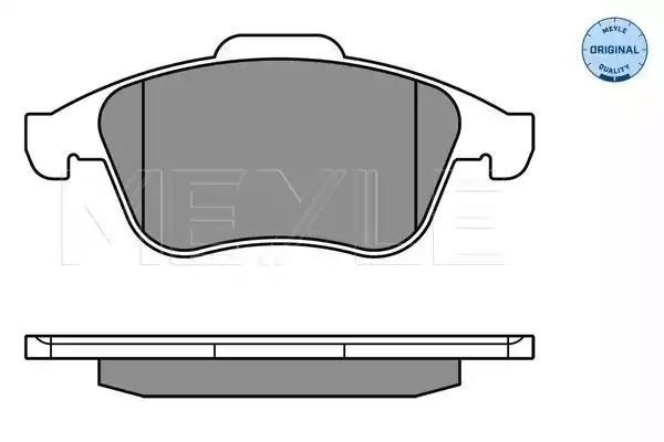 KLOCKI HAMULCOWE PRZÓD RENAULT LAGUNA 07- MEGANE 08- SCENIC 09- MEYLE 252471018