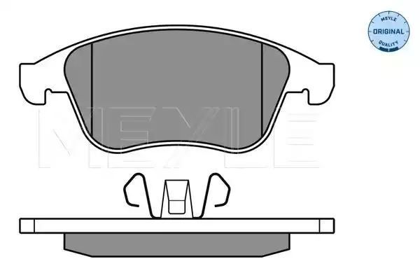 KLOCKI HAMULCOWE PRZÓD RENAULT LAGUNA 07- MEGANE 08- SCENIC 09- MEYLE 252471018