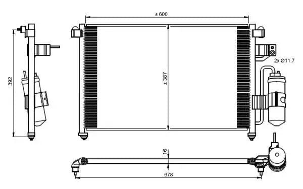 SKRAPLACZ KLIMATYZACJI CHEVROLET EPICA 01/05-12/06 2. 0 NRF 350016