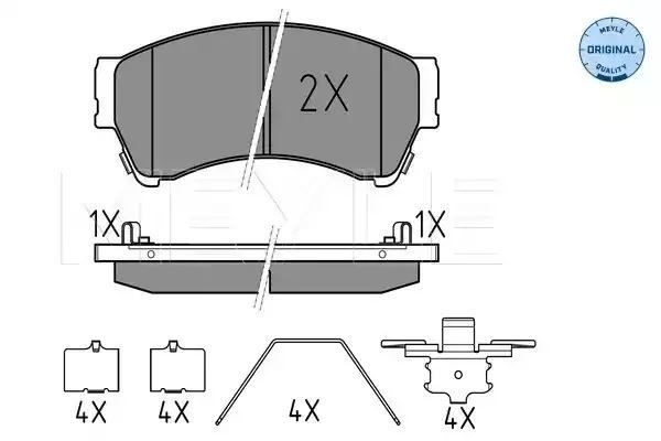 KLOCKI HAMULCOWE PRZÓD MAZDA 6 07- Z CZUJNIKIEM MEYLE 0252458217/W
