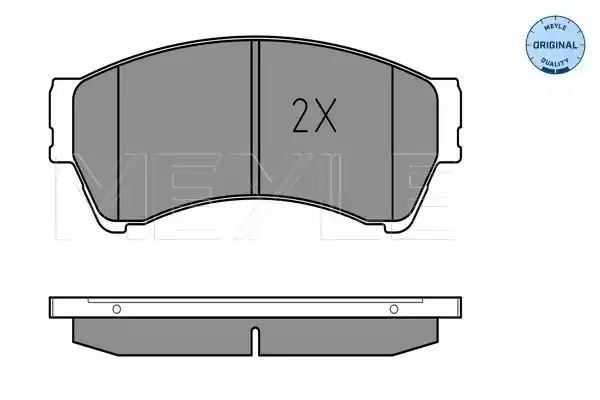 KLOCKI HAMULCOWE PRZÓD MAZDA 6 07- Z CZUJNIKIEM MEYLE 0252458217/W