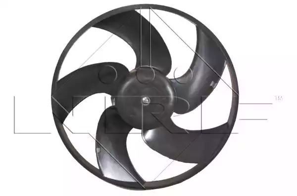 Wentylator chłodnicy Peugeot 206 1,1-1,6B 100W 340MM 5 ŁOPATEK -AC BEZ OBUDOWY NRF 47321