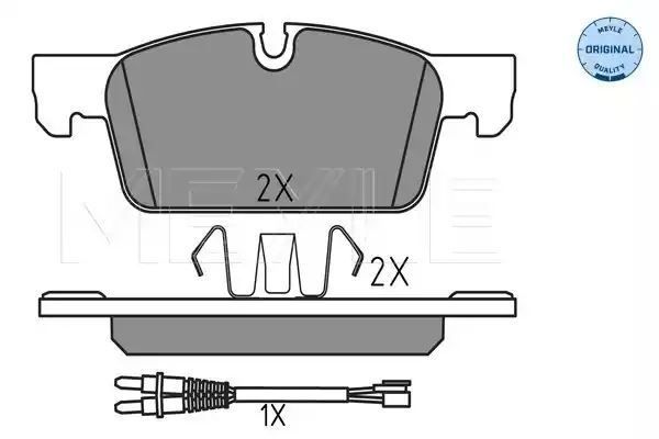 KLOCKI HAMULCOWE PRZÓD PEUGEOT 508 10- MEYLE 252522217