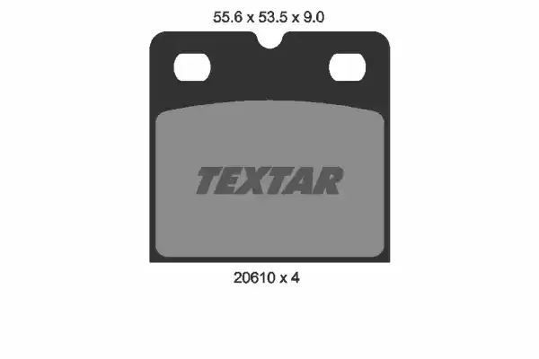 Klocki hamulcowe tył Jaguar S-TYPE XJ XK 02- 55,6X53,5X9 Textar 2061005