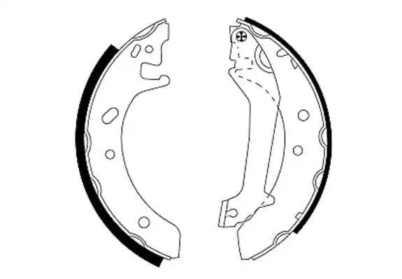 Szczęki hamulcowe Ford MONDEO 1,6-2,0 93- 203,2x36 Textar 91046600