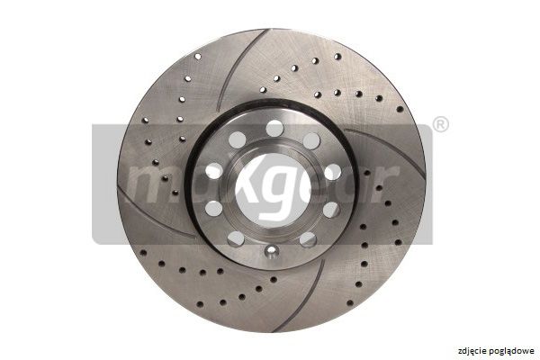 TARCZA HAMULCOWA PRZÓD BMW E60 E61 NAWIERCANA I NACINANA MaXgear 19-1053SPORT