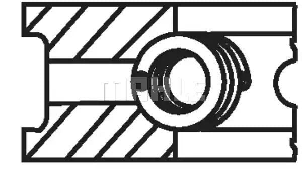 PIERŚCIENIE TŁOKOWE BMW 3 E36 2,0 91- Mahle Original 08273N0