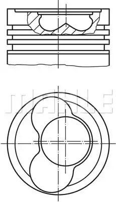 TŁOK VW 2,5TDI/SDI 81,01 STD Mahle Original 305800