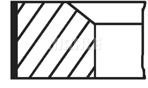 PIERŚCIENIE TŁOKOWE DB E KLASA W210 2,1 96- Mahle Original 00101V0