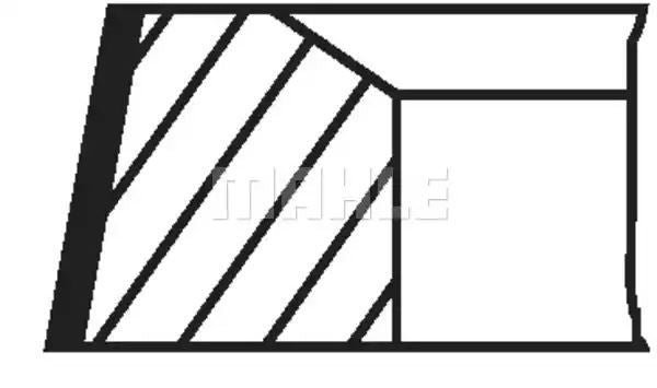 PIERŚCIENIE TŁOKOWE DB SPRINTER Mahle Original 00224N0