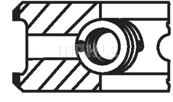 PIERŚCIENIE TŁOKOWE FORD TRANSIT 2,4DI 00- Mahle Original 01580N2