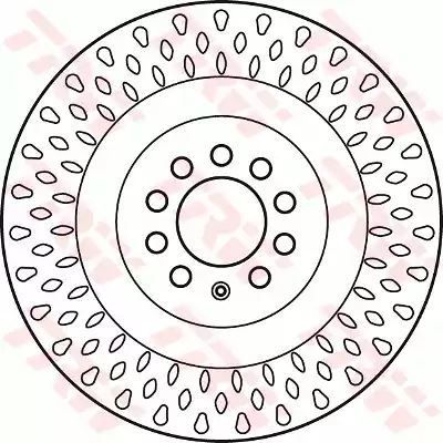 Tarcza hamulcowa przód Seat LEON 01-06 TRW DF6011S