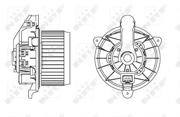 SILNIK DMUCHAWY FORD B-MAX/TRANSIT COURIER/ECOSPORT 12- NRF 34167