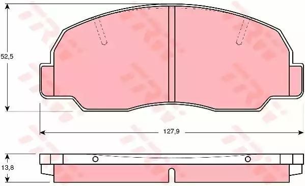 Klocki hamulcowe przód Daihatsu ROCKY TAFT WILDCAT 1,6-2,8D 76-98 TRW GDB980
