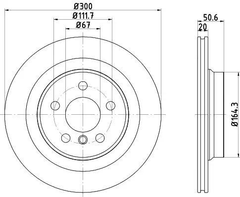 Tarcza hamulcowa tył BMW 2 X1 1,5-2,0 14-  300x20 Textar 92274503