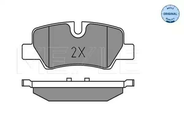 KLOCKI HAMULCOWE TYŁ MINI COOPER ONE 1,5-2,0 13- MEYLE 252598016
