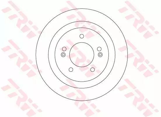 Tarcza hamulcowa tył Hyundai I40 1,6-2,0 GDI 11- 284x10 TRW DF6367