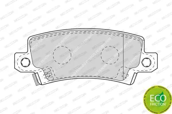 Klocki hamulcowe tył Toyota COROLLA 01- UK Ferodo FDB1574