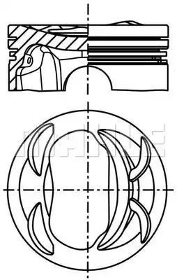 TŁOK VW TIGUAN 1,4TSI 05- STD Mahle Original 028PI00117000