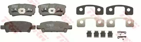 Klocki hamulcowe tył Mitsubishi LANCER 03- OUTLANDER TRW GDB4143