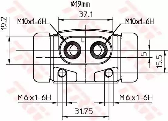 CYLINDEREK HAM. HYUNDAI ACCENT/LANTRA/SONATA 90-00 PR TRW BWD293
