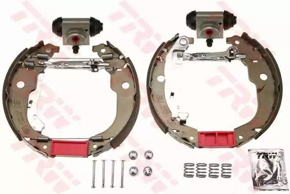 ZESTAW SZCZĘK HAM. PEUGEOT 207/208 1,4-1,6 HDI 06- KPL. Z CYLINDERKAMI TRW GSK1264
