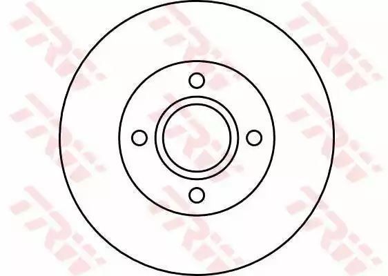 Tarcza hamulcowa przód Ford FOCUS TRW DF4036