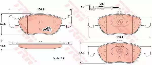 OUTLET! - KLOCKI HAM. FIAT P. BRAVO/BRAVA 1,9TD/JTD/1,8B TRW GDB1290