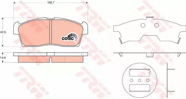 Klocki hamulcowe przód Suzuki IGNIS TRW GDB3411
