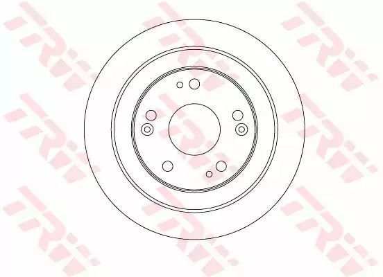 Tarcza hamulcowa tył Honda CIVIC 1,4-2,2 I-DTEC 12- 276x10 TRW DF6526