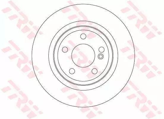 Tarcza hamulcowa tył Mercedes W246 W176 220CDI A B-KLASA 12- 295x10 TRW DF6634