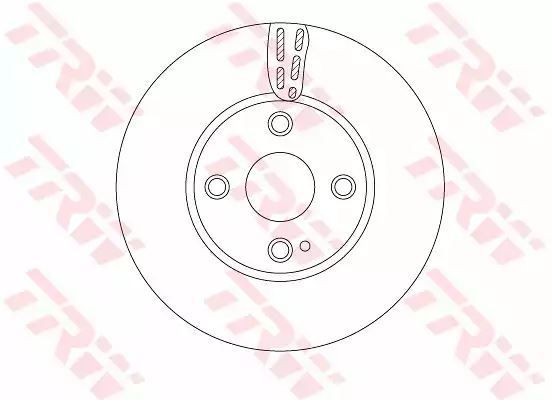 Tarcza hamulcowa przód Mazda 2 1,5 14- 257,5x22 TRW DF6793