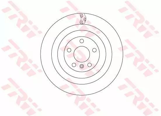 Tarcza hamulcowa tył Mercedes X166 W166 11- 345x22 TRW DF6365S