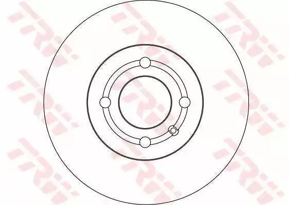 Tarcza hamulcowa przód POLO 95- TRW DF4232