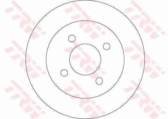 Tarcza hamulcowa przód Nissan ALMERA TRW DF4254