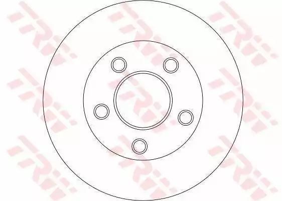 Tarcza hamulcowa tył Opel VIVARO 1,9-2,5 DTI 01- 280X12 5 OTWORÓW bez łożyska TRW DF4273S