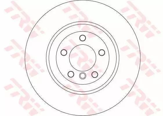 Tarcza hamulcowa tył BMW E60 E61 E63 TRW DF4389S