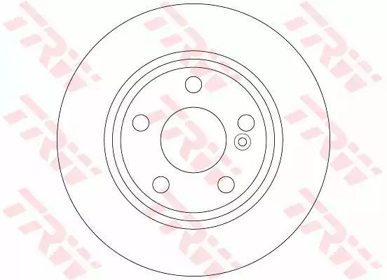 Tarcza hamulcowa tył Mercedes W246 W176 A B KLASA 11- TRW DF6376